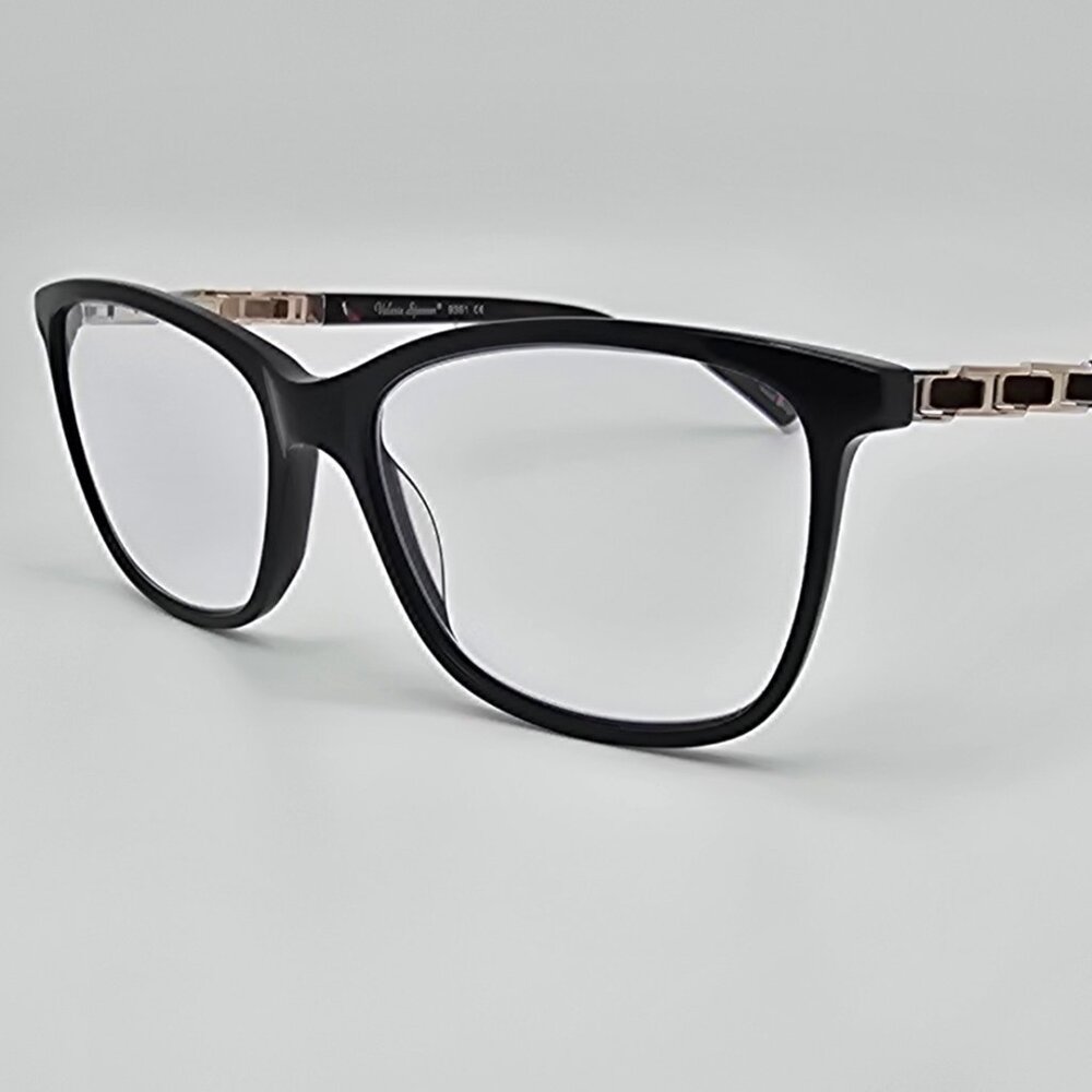 Valerie Spencer 9361 Black Cat Eye Eyeglasses Frame w/ Flexhinge 54-17-140